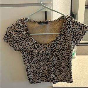 Brandy Melville Leopard Print Women's Top